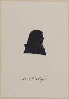 PP 0713
<br/>
Portret van Mr. Johannes Petrus Kleyn (1760-1805), borststuk en profil naar rechts, silhouet
<br/>
<em>Anoniem (19de eeuw)</em>